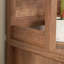 Huche en bois avec rangement dissimulé, brun