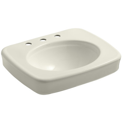 Bancroft® Vitreous China 24" Pedestal Bathroom Sink