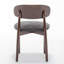 Chaise d'appoint rembourrée en bois massif-342170768