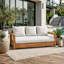 Canapé de patio 3 places en bois d'acacia-1556409580