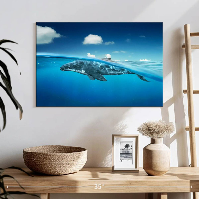 Brampt Whale Below The Surface, 16'' H x 24'' W