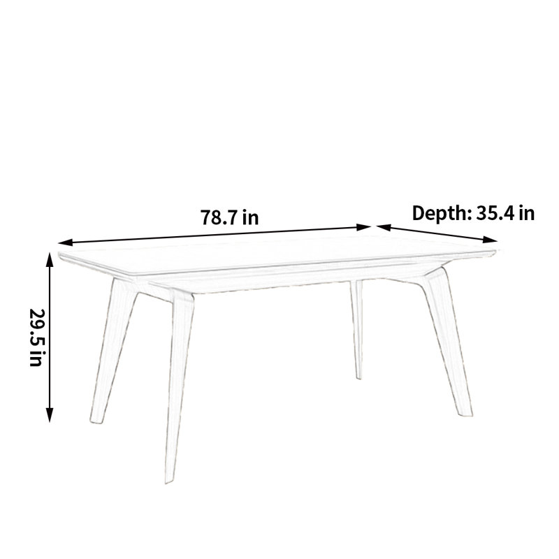 Simay, 29.5"H x 78.7"L x 35.4"W