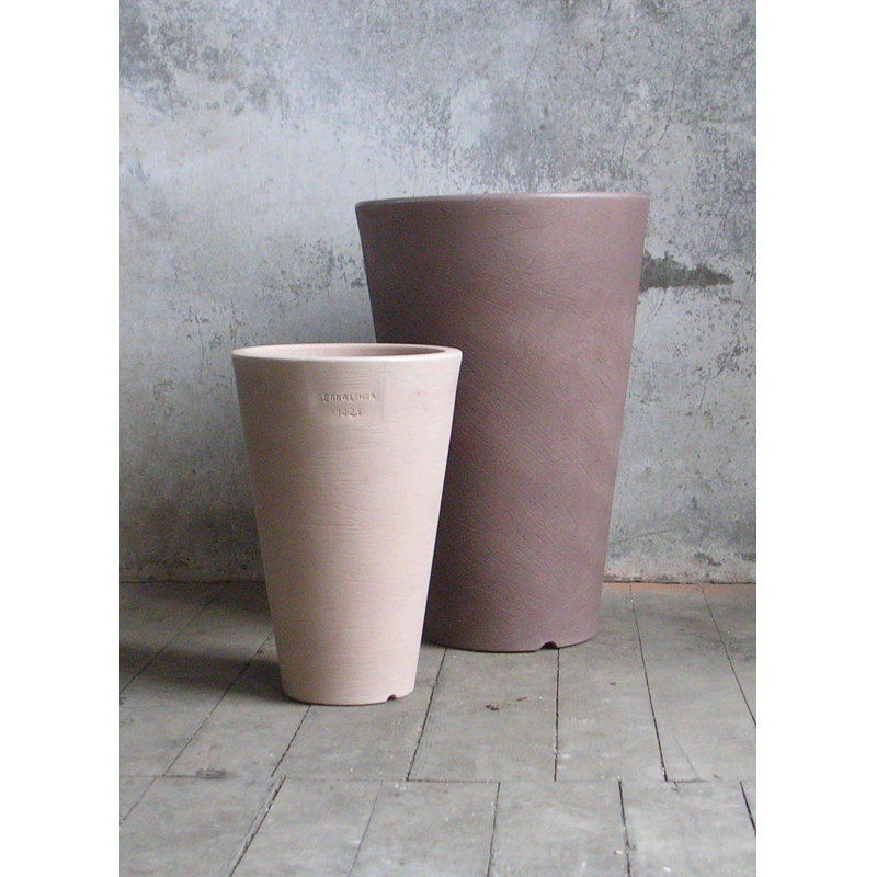 Liscio Di Siena Handmade Pot Planter, Sage, 31" H x 21" W x 21" D