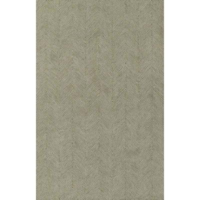 Wool Chevron Area Rug in Green