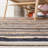 Wlikerson Hand Woven Jute/Cotton/Wool Striped Rug in Charcoal/Ivory-1681777632