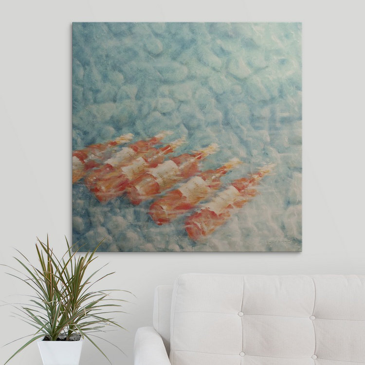 «Ankeus Wine Cooling, 2010» par Lincoln Seligman, reproduction d'art, H 35 po x l 35 po x P 1,5 po, Toile