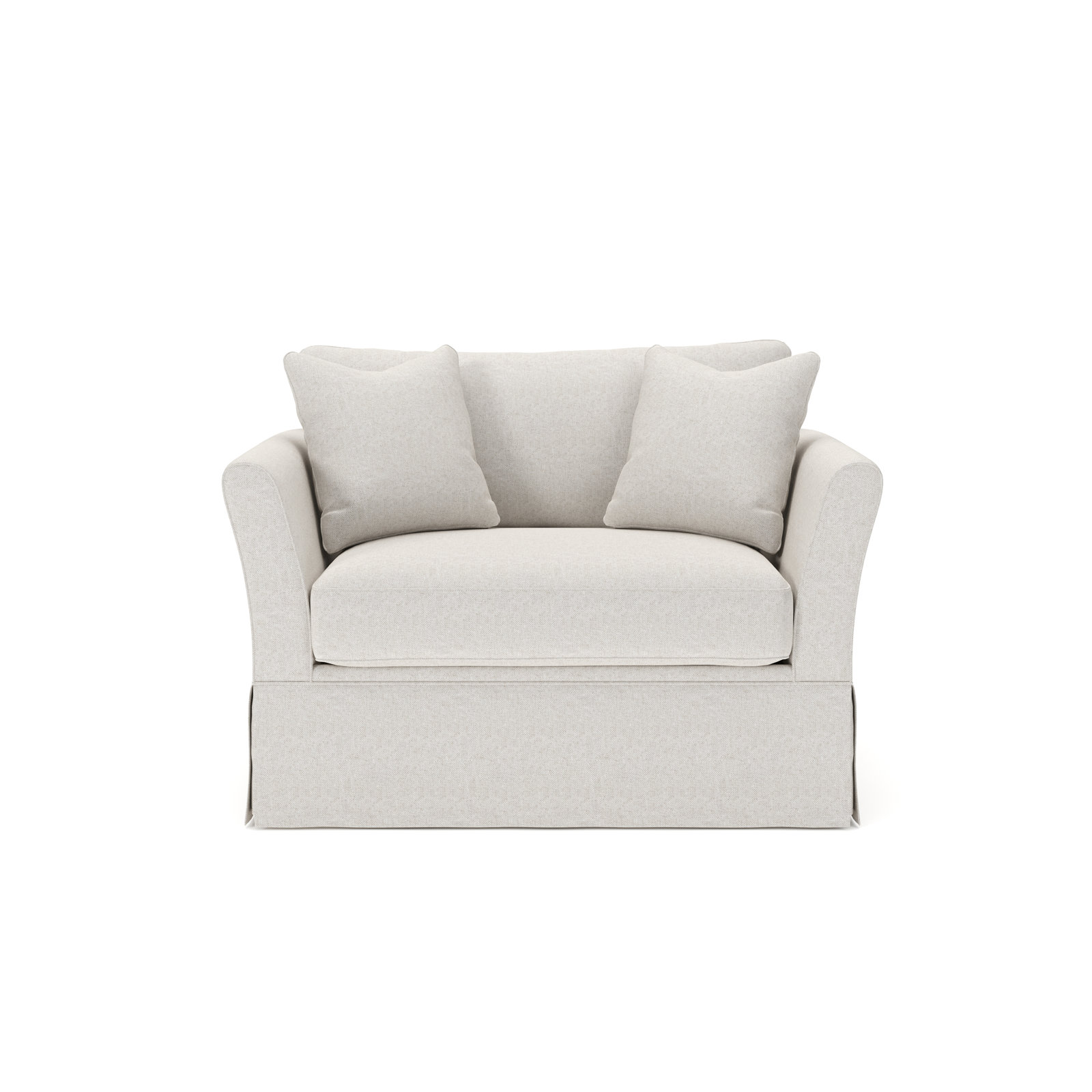Shelby Upholstered Accent Chair, Macarena Light Gray Canvas