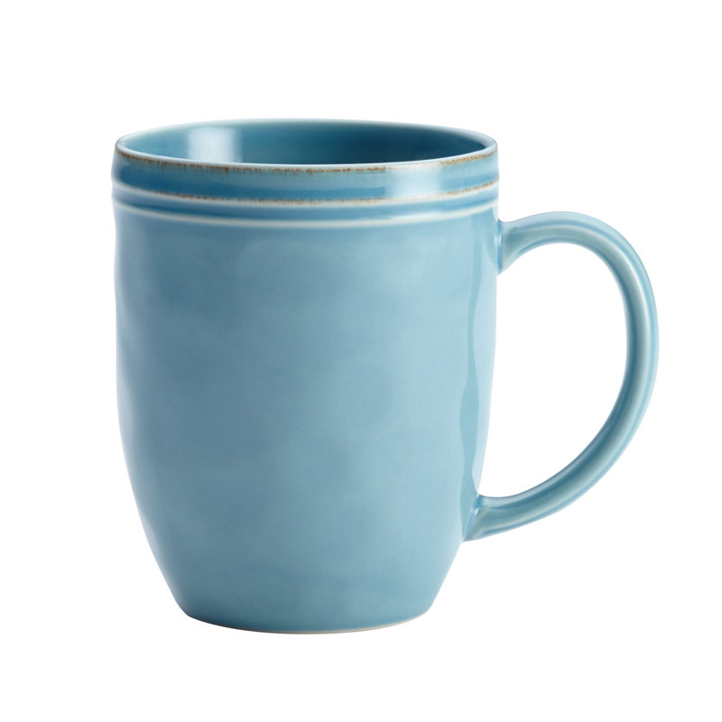 Agave Blue Ceramic 16-Piece Dinnerware Set