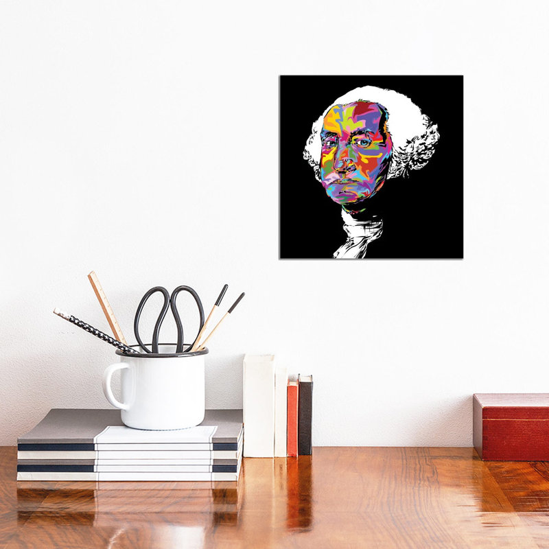 Gw par Technodrome1 - impression d'art graphique, Toile tendue, Aucun mat, H 12 po x l 12 po x P 0,75 po