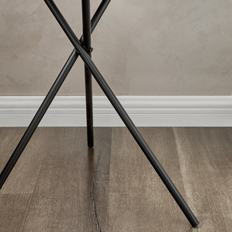 Franda Gray Faux Concrete End Table