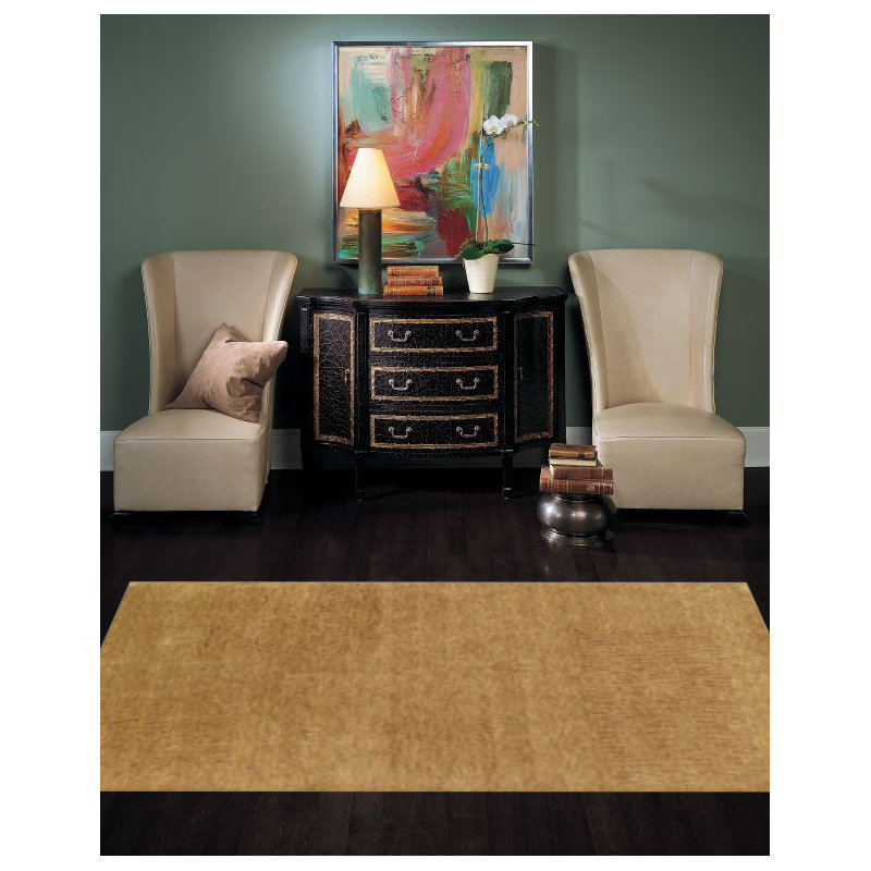 Tapis brun clair en laine noué à la main Anntionette