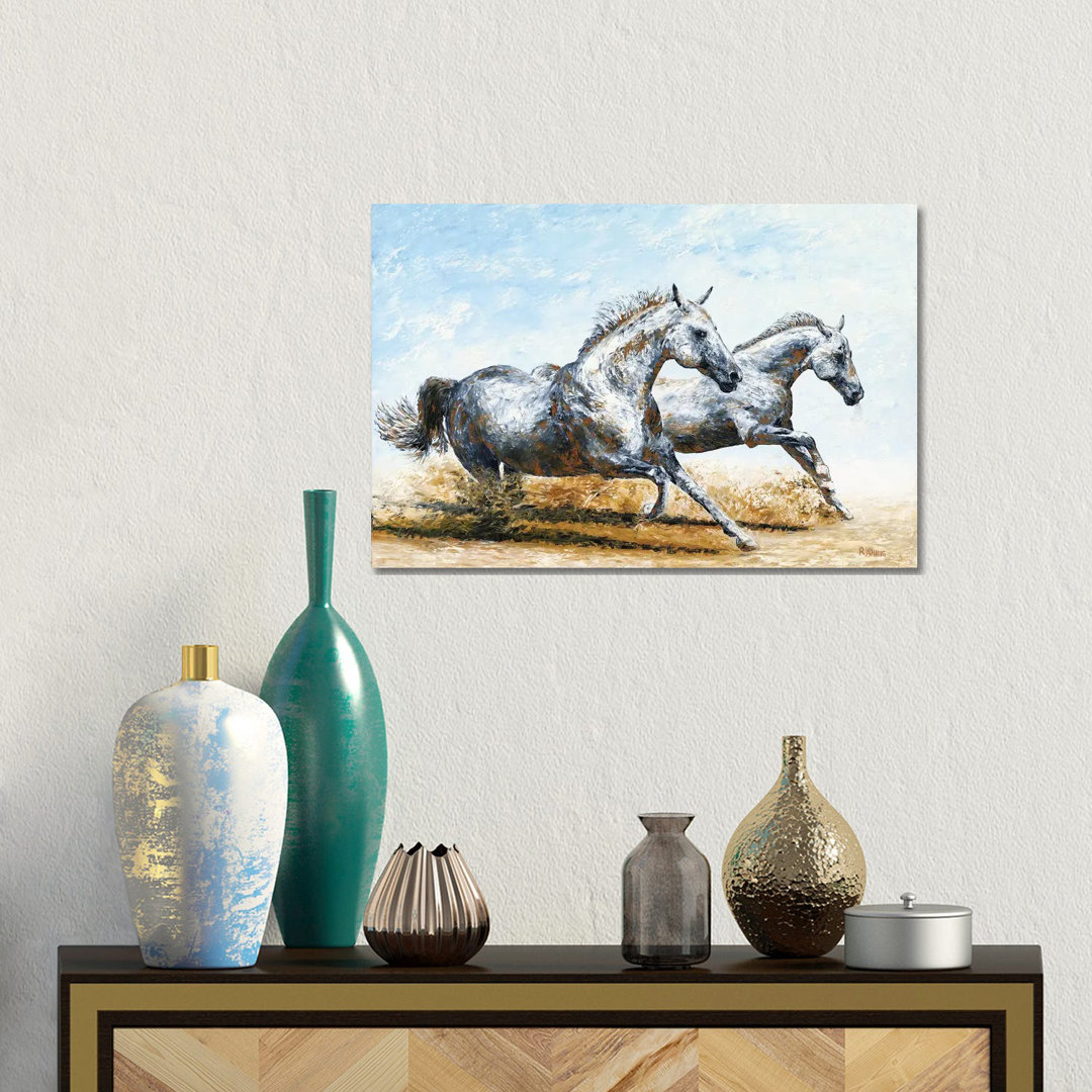 Born Free - Arabian Horses by Richard Young - Gallery-Wrapped Canvas Giclée on Canvas
