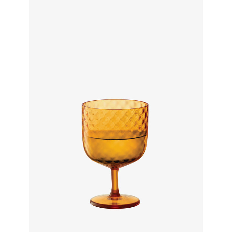 Dapple Handmade Red Wine Glass, Sun Amber