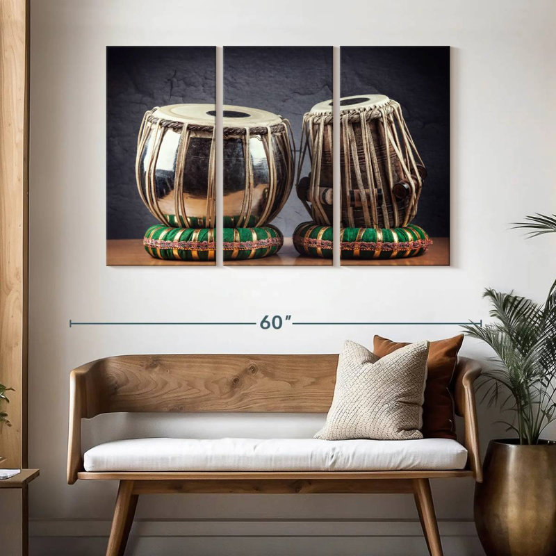 Abarca Tabla Drums, 32" H x 50" W