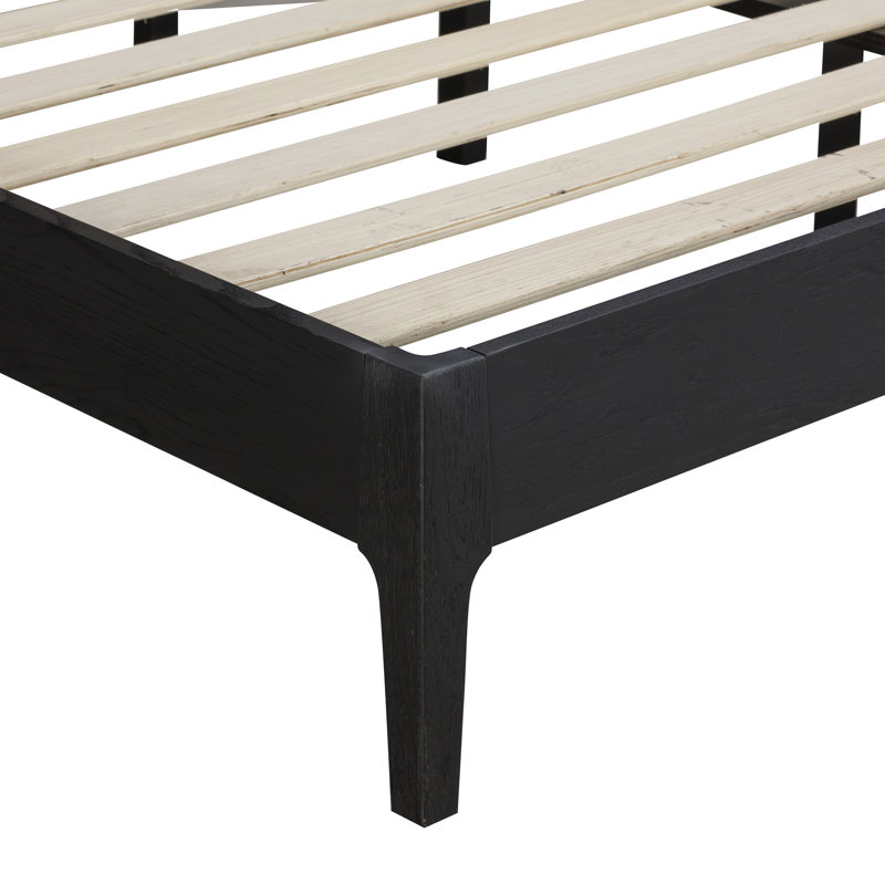 Ruby Wooden Bed Frame with Rattan Headboard - 1000lb