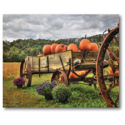« citrouille wagon », reproduction de photo sur toile
