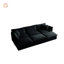 Canapé modulaire confortable à assise profonde et réversible modulaire à 6 places avec 3 repose-pieds, 3 coussins décoratifs et 2 coussins d'accoudoirs-1305102761