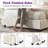 Twin Size Modern Upholstered Bed Frame with Vertical Corduroy Headboard,Cream-1470975467-1470975464