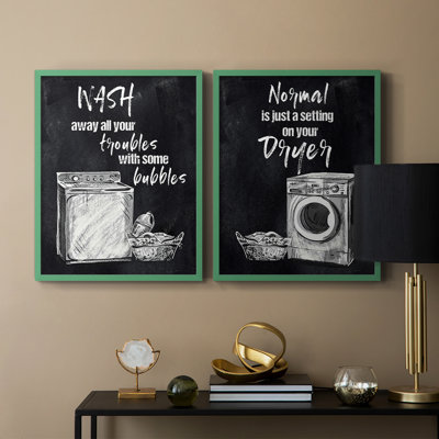 Wash Away Your TroublesPremium Framed Print Ready to Hang  No Nails Required  No Nails Required