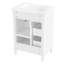 Meuble-lavabo simple 24 po avec lavabo, meuble de rangement en bois massif avec tablette réglable-1794565998