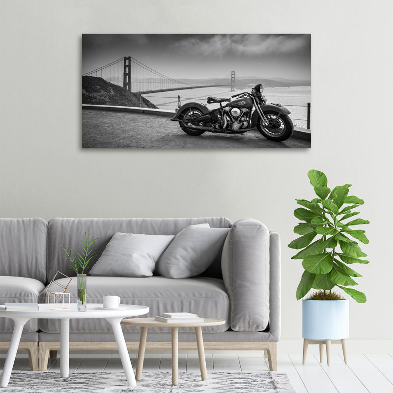 Motorcycle - Wrapped Canvas Print