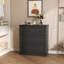 Commode 3 tiroirs l 29,5 po, commode à tiroirs, commode de rangement en bois pour le placard et le salon, noir-1019450094