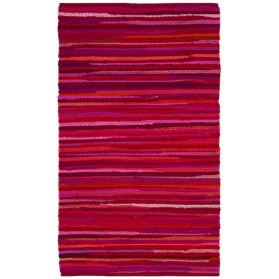 Tapis rayé en coton Nidhi