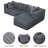 105" L-Shaped Modular Compression Sofa-1101465718-1101465992