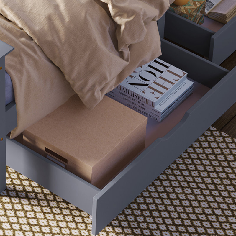 Juliany 2 Drawer Storage Drawer, Grey