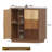 30" W Contrast Color Design Solid Wood Accent Cabinet