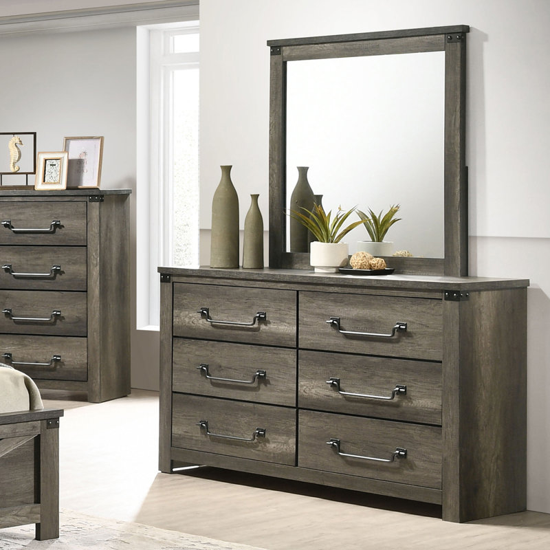 Commode rustique 6 tiroirs Britonale