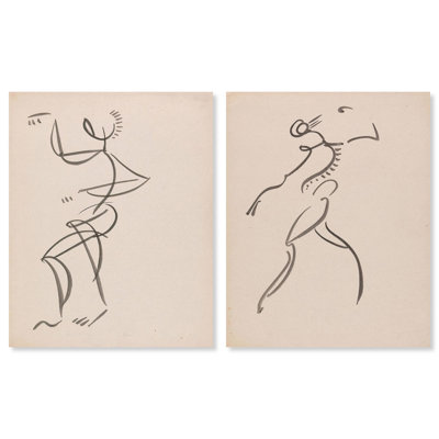 Ensemble de 2 figurines dansantes modernes 