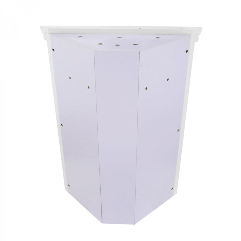 Armoire à pharmacie à fixation en coin à 1 porte avec 2 tablettes Schulze