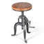 Tabouret pivotant en bois massif Jenaiah
