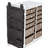 12-Drawer Rolling Storage Cart With Side Pockets And Locking Wheels, Steel Tabletop For Craft Organization