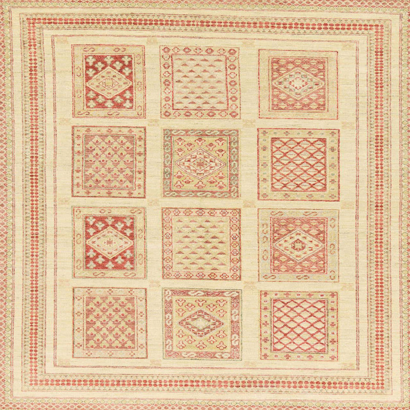 Abstract Indoor Rug, Square 8'