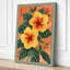 Hibiscus in Gold Botanical - Wrapped Canvas-1545310884-1545310887