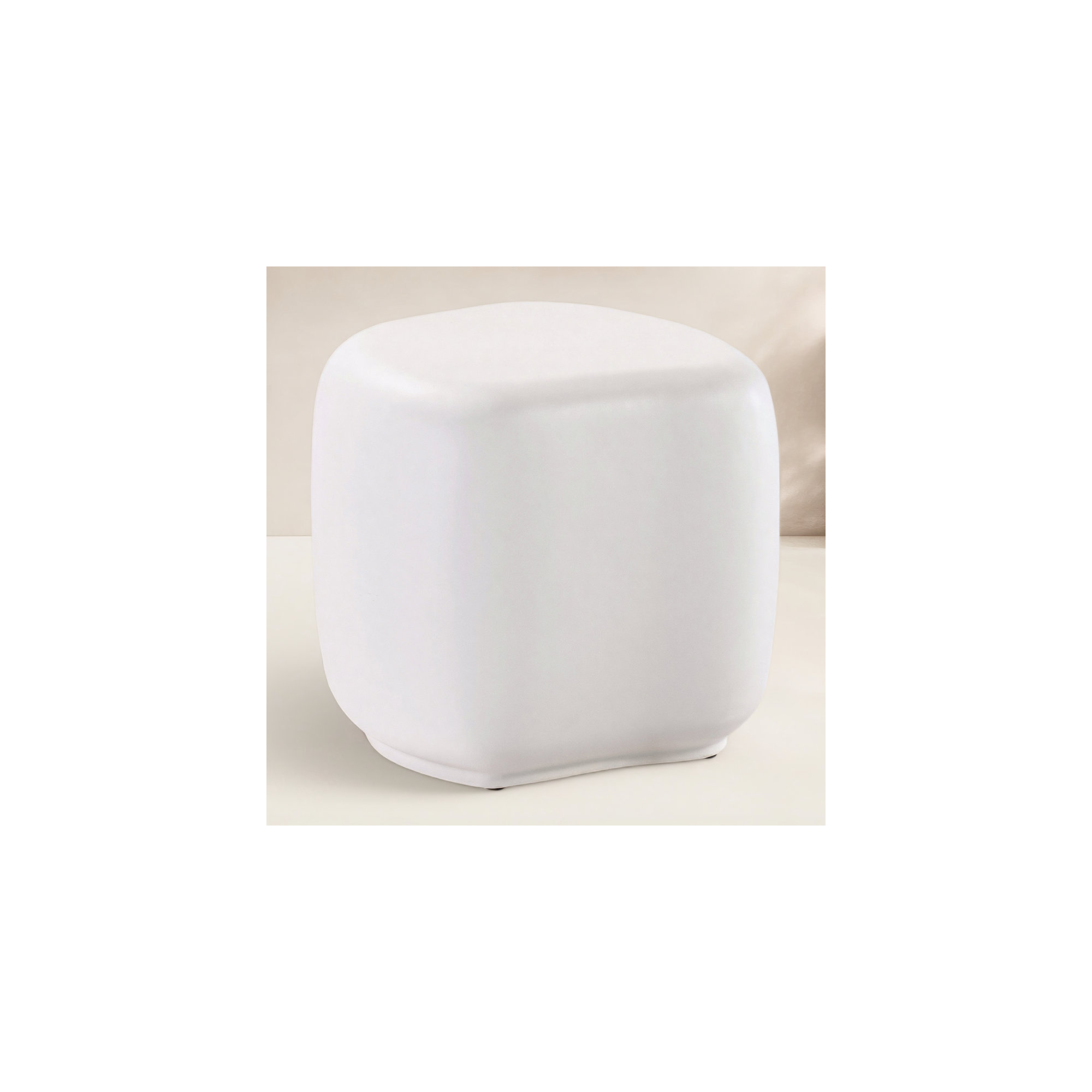 Bazaar 19'' Outdoor Side Table, White