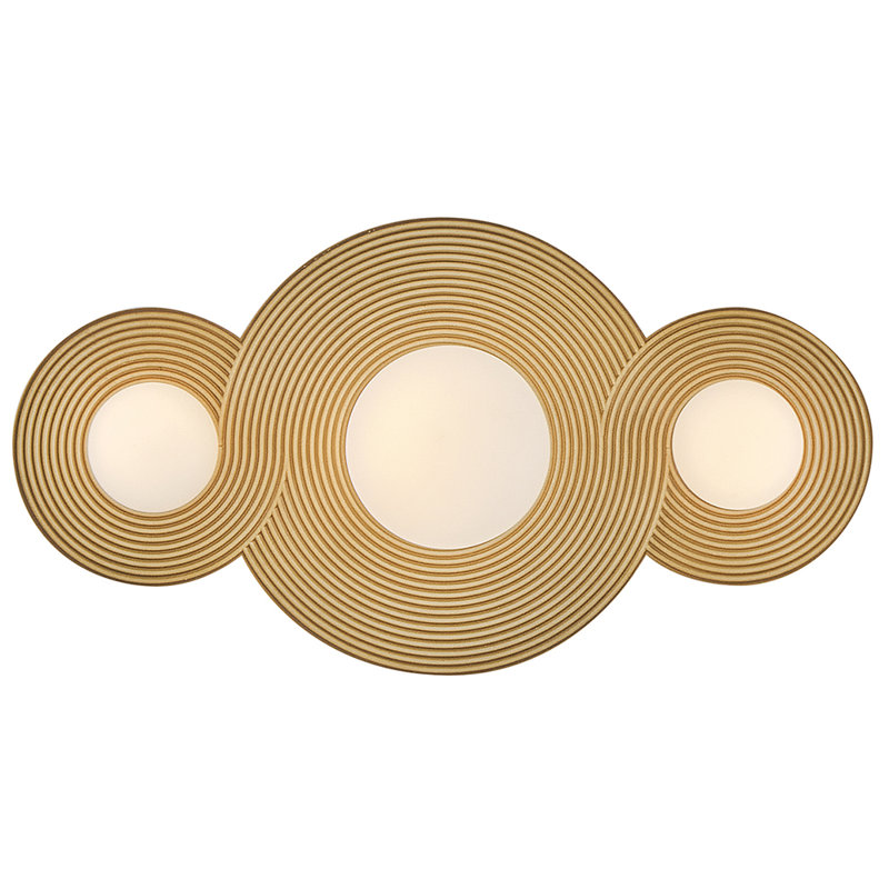 Rhea 10" 3 - Light LED Bath Sconce by Lisa McDennon, Heritage Brass