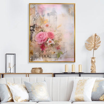 Illustration rétro de la rose en fleurs