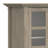 Acadian 62"W Solid Wood Transitional Storage Cabinet with Glass Doors and Adjustable Shelves-132669586