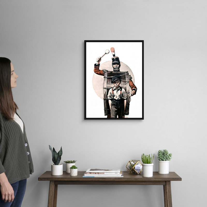 «Fourth of juillet», art mural sur toile, H 26 po x l 20 po x P 1,75 po, Cadre flottant noir