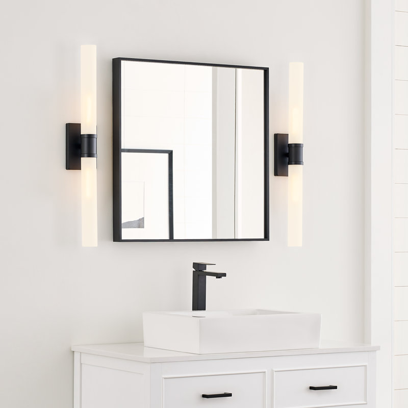 Keaton 2 - Light Vanity Light, Midnight Black, 60 W, 30" H x 5" W x 3.63" D