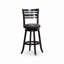 Tabouret pivotant à dossier en X de 30 po, siège en cuir vieilli-446920023-446920020