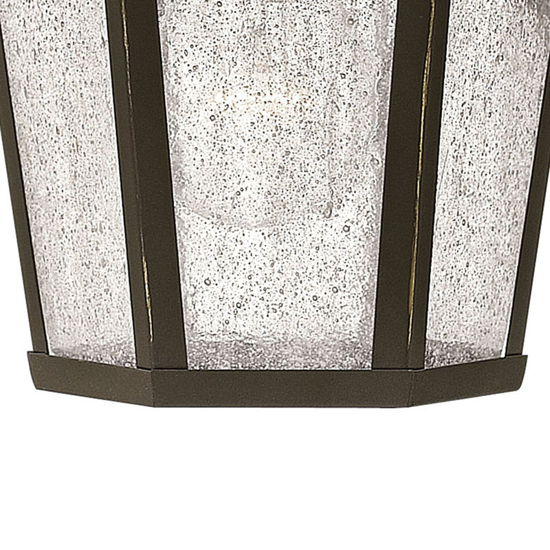 Lanterne murale d'extérieur Edgewater, H 11,5 po x l 6,5 po, 60 W moyen, Bronze frotté à l'huile