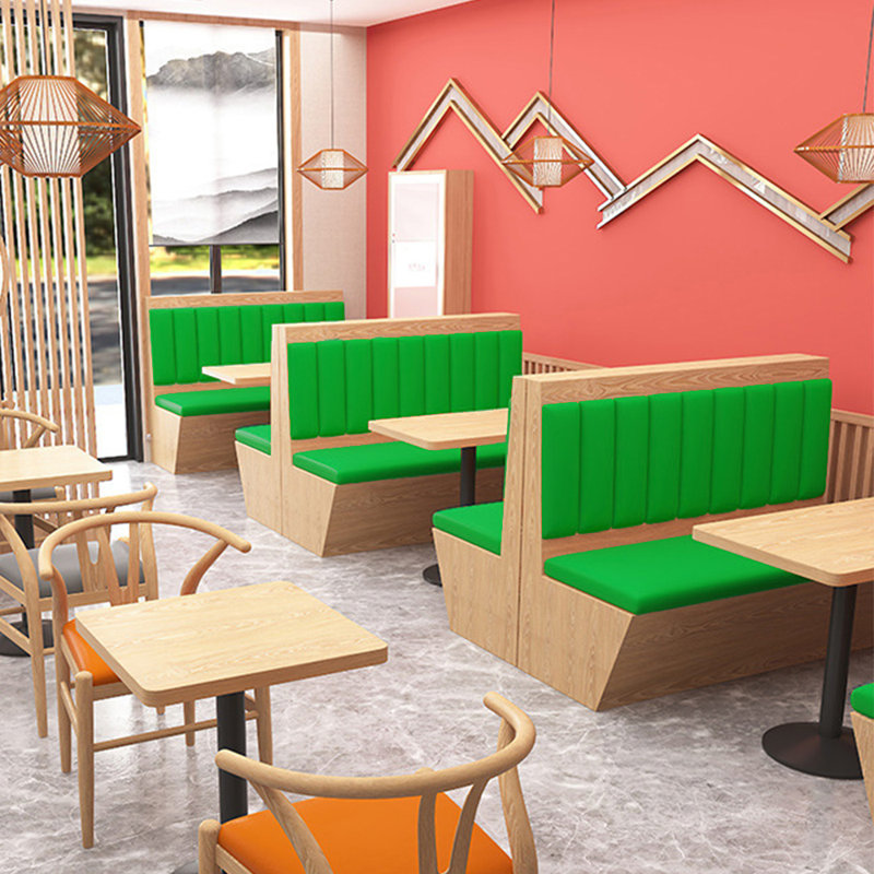 Banc rembourré en similicuir Simple Cafe, Vert
