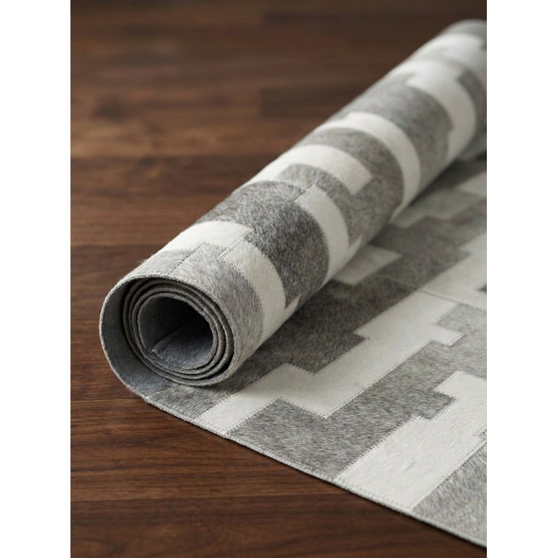 Tapis gris Abiano, 6 pi x 9 pi
