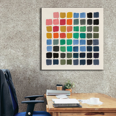  «Retro Color Graph» par Wild Apple Portfolio, art mural sur toile, 37 po x 37 po