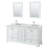 Deborah 72 " W Freestanding Standard Double Vanity Bathroom Vanity With Marble Top with Mirror-59132585-98284203