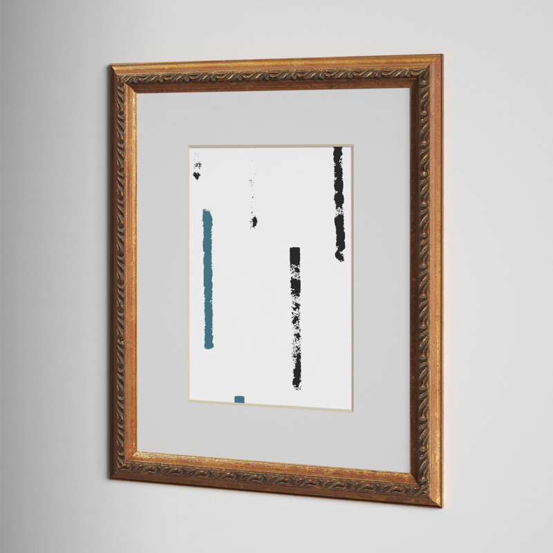 Lilith Wood Embossed Picture Frame with Mat, Ornate Gold, 16" x 20" Matted to 11" x 14"